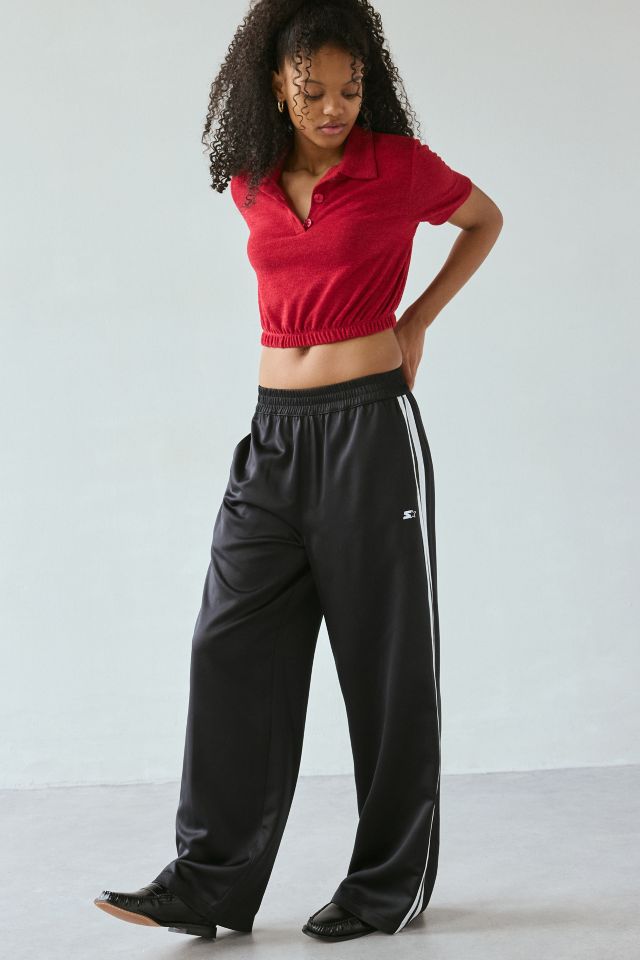 Starter Side-Stripe Wide-Leg Track Pant #1