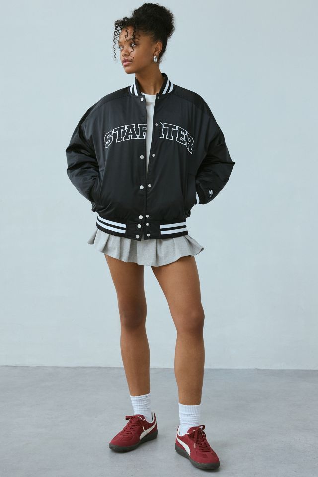 Starter Luxe Satin Varsity Jacket #1
