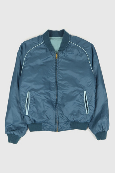 Vintage MIRAGE Leather Bomber Jacket 1980s A-2 Aviator