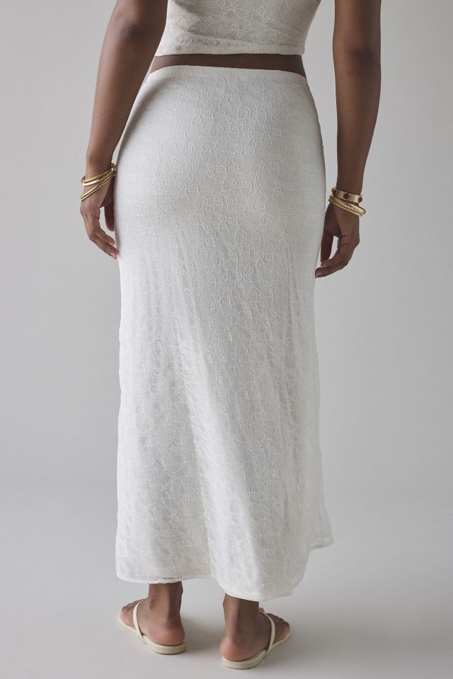 UO Harlow Lace Low-Rise Maxi Skirt #1