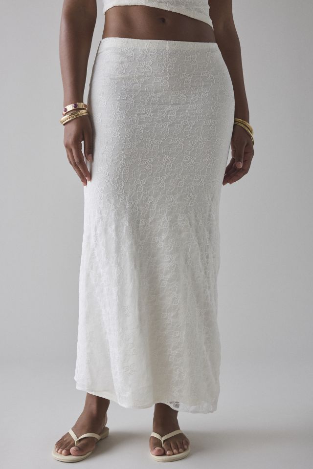 UO Harlow Lace Low-Rise Maxi Skirt #3