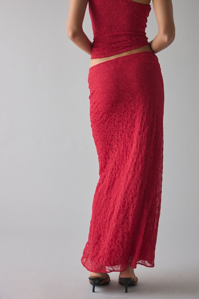 UO Harlow Lace Low-Rise Maxi Skirt #3