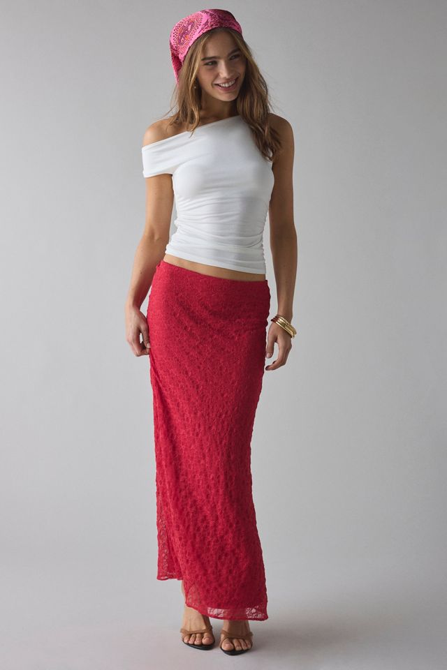 UO Harlow Lace Low-Rise Maxi Skirt #4