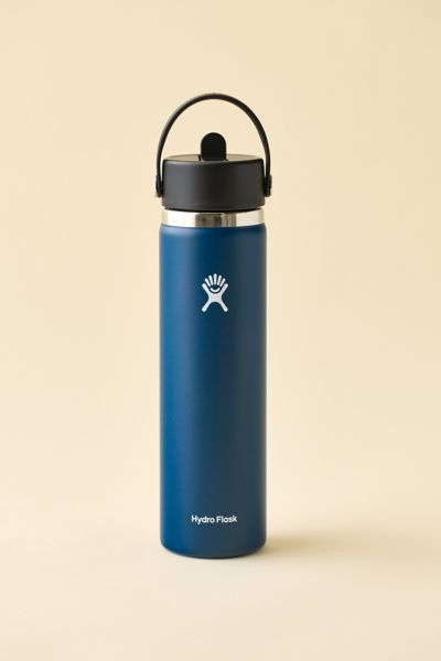 Hydro Flask Wide Mouth Flex Straw 24 oz Water Bottle In Indigo At Urban Outfitters