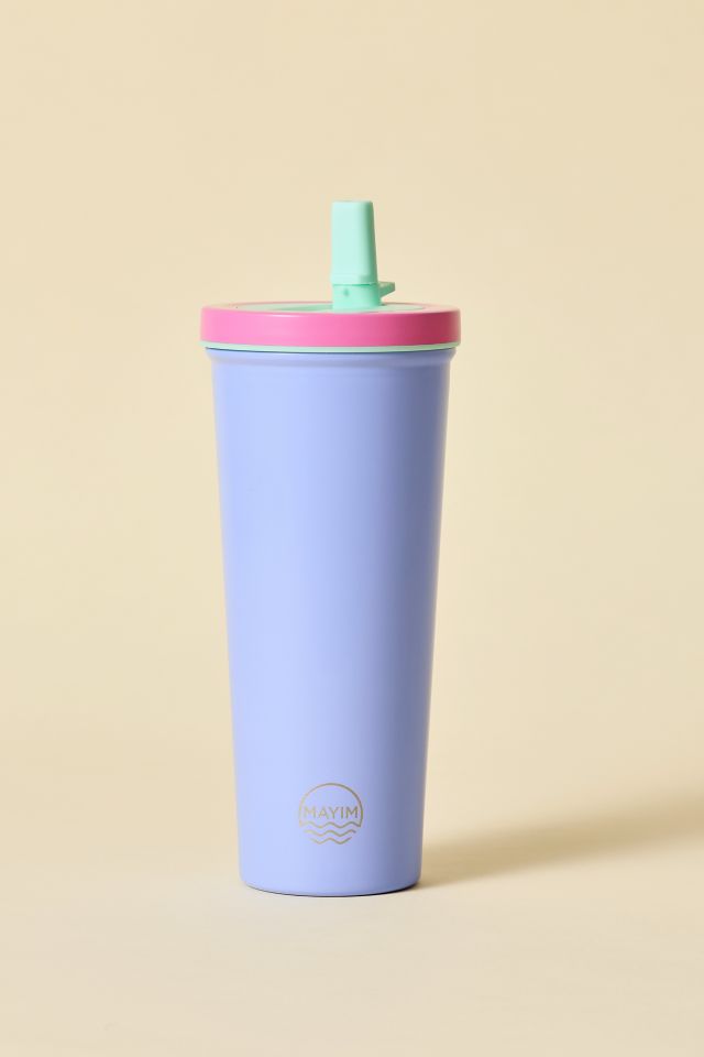 Mayim Color Block Flip Straw Tumbler #1