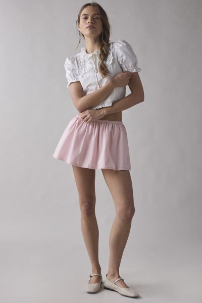 Kimchi Blue Belle Cotton Poplin Mini Skirt