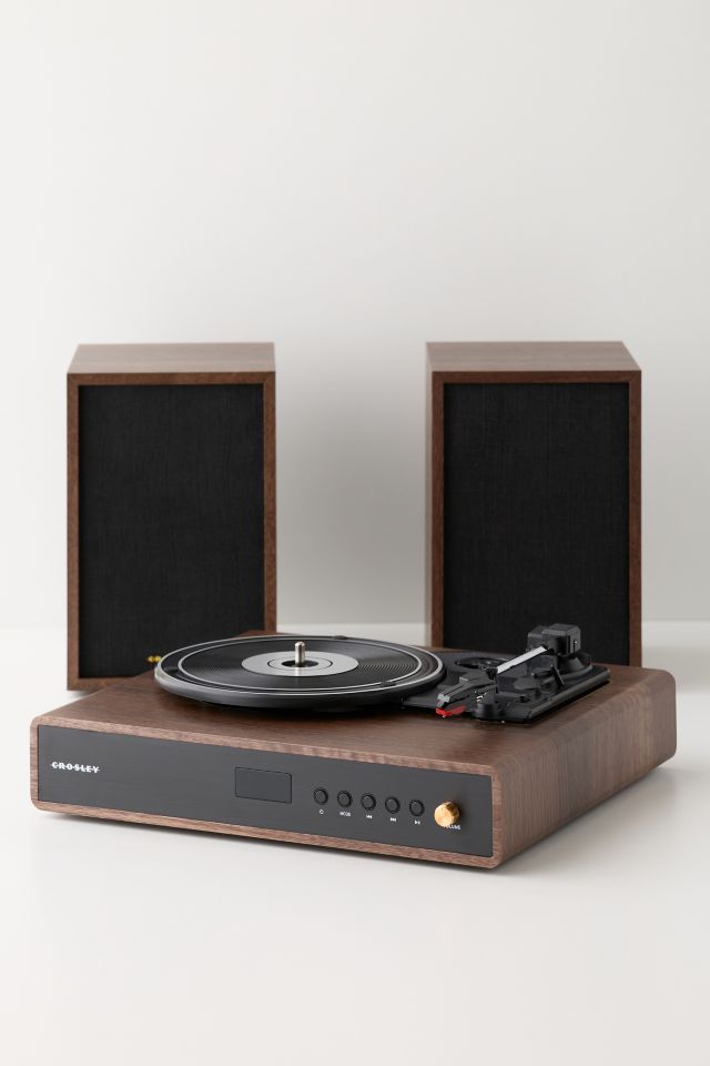 Crosley Alto Record Player & Speakers Shelf System #1