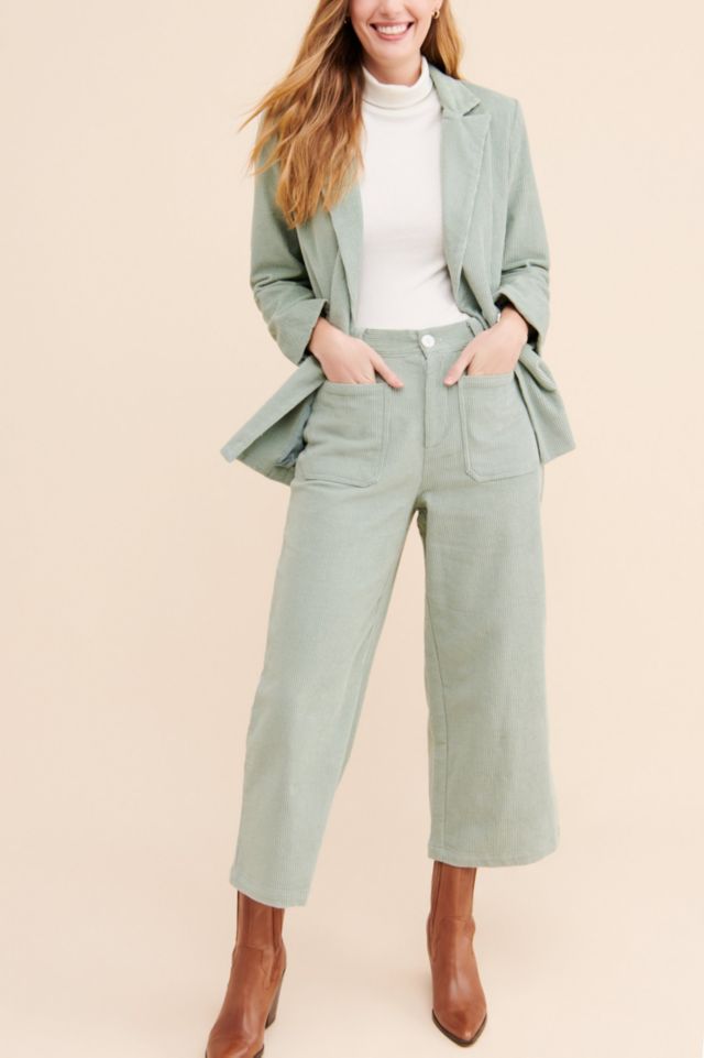 Charlie Holiday Sea Foam Wide Leg Pant #1