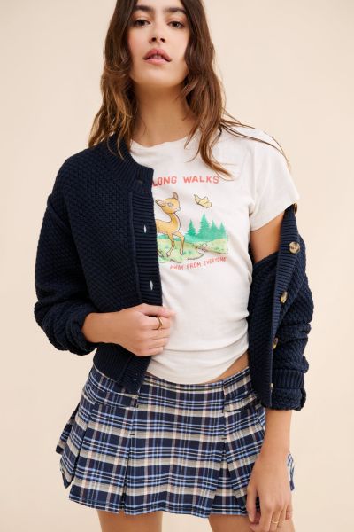 BDG Jesse Low Rise Pleated Mini Skirt