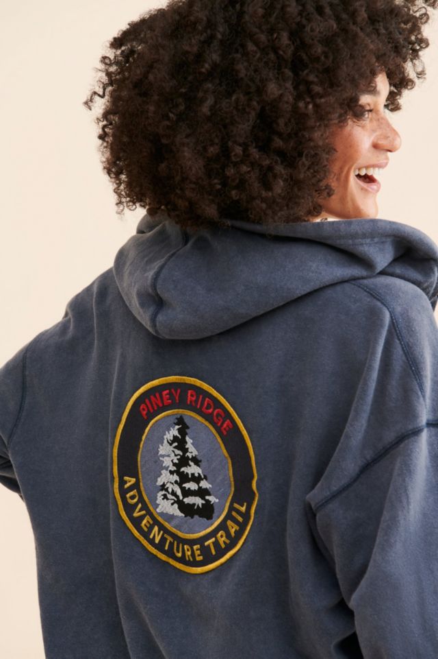 BDG Men's Bonfire Patched Full Zip Hoodie Sweatshirt #1