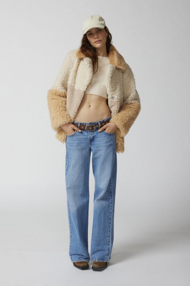 Kerry Faux Fur Patchwork Jacket #3