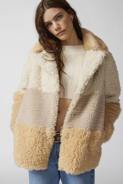 Kerry Faux Fur Patchwork Jacket