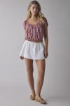 UO Chappel Prairie Scoop Neck Cropped Blouse