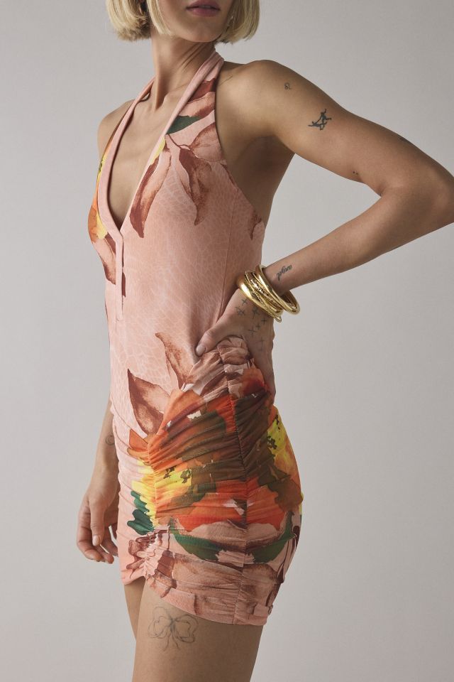Robe Mini Moulante à Encolure Halter AFRM Andover #1