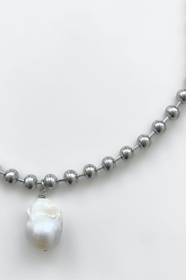 Five Fourty Nine Sloane Baroque Pearl Ball Bead Necklace #1