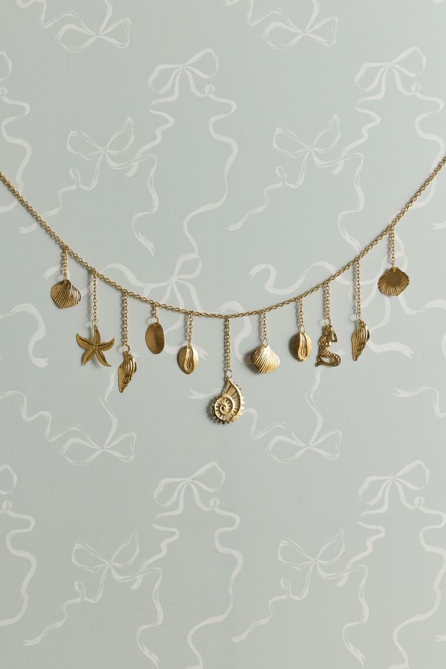Gold Shell Garland Wall Hanging #1