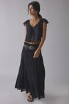Kimchi Blue Cameron Lace Trim Tie-Front Top