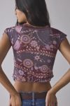 Kimchi Blue Cameron Lace Trim Tie-Front Top