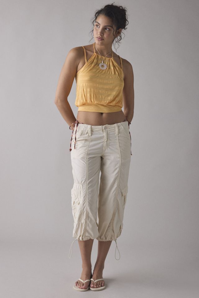 BDG Ocean Boulevard Cinched Halter Layered Tank Top #2
