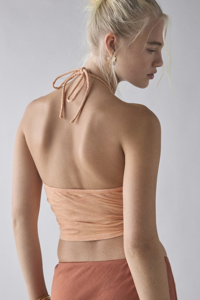 Kimchi Blue Mya Y-Neck Halter Crop Top