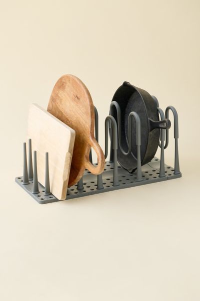 Urban Outfitters Kim Extendable Kitchen Cabinet Cookware Organizer In Dark Grey At