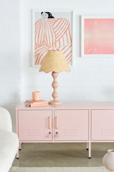 MUSTARD MADE THE STANDARD LOCKER MEDIA CONSOLE IN PINK AT URBAN OUTFITTERS 