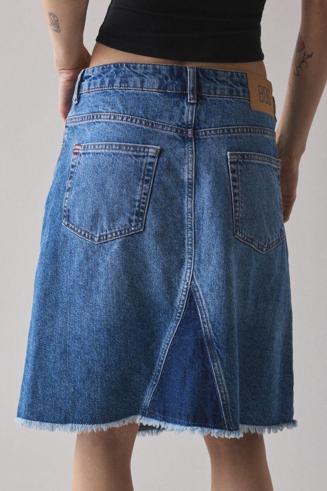BDG Knee-Length Denim Midi Skirt #4
