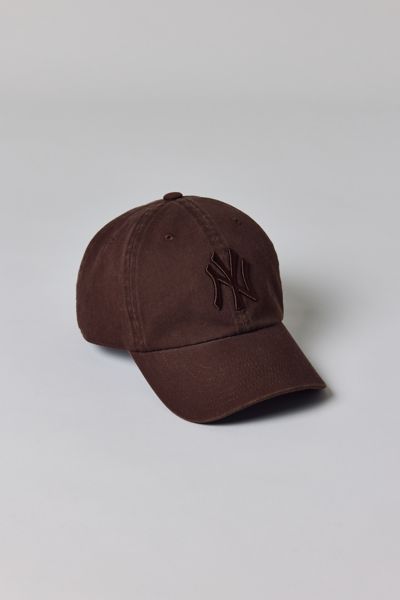 Mitchell & Ness Mlb New York Yankees Tonal Logo Dad Hat In Brown, Men's At Urban Outfitters In Brown