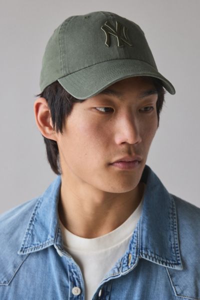 Mitchell & Ness Mlb New York Yankees Tonal Logo Dad Hat In Moss, Men's At Urban Outfitters