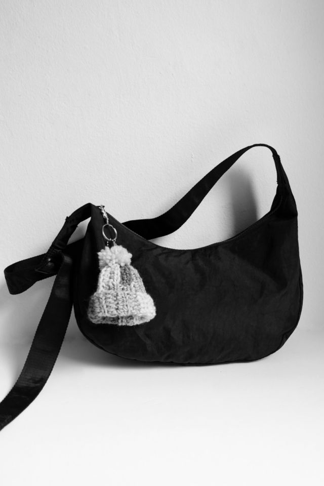 MARVES new york Crochet Checkered Mini Beanie Keychain Bag Charm #2