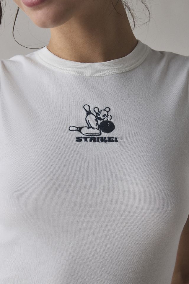 Strike Out Embroidered Graphic Muscle Tank #1