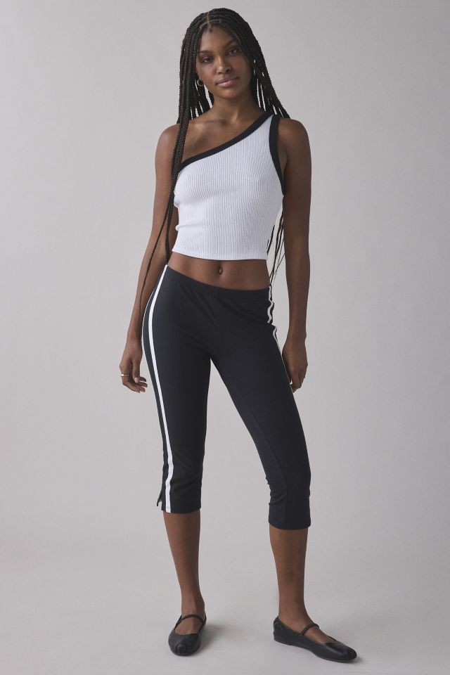 UO Penny Ribbed Knit One-Shoulder Crop Top #2