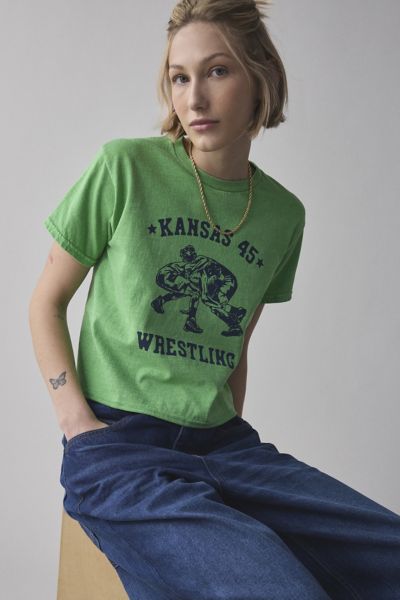 Kansas Wrestling Graphic Slim Tee