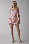 Out From Under Cammy Ruffle Trim Mesh Tank Top