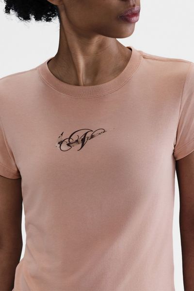 Nike Sportswear Chill Knit Cropped Tee In Particle Pink, Women's At Urban Outfitters