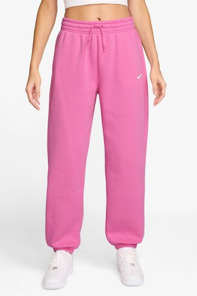 Nike Sportswear Phoenix Fleece High-waisted Oversized Sweatpants In Pink