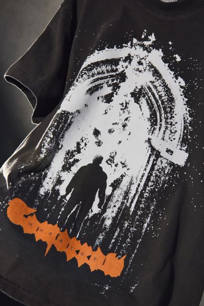 【UMBRO】HBL Weeknd Hooligan Pigment Dying Graphic T-shirt DAY6 x Umbro] HBL Weekend Hooligan Pigment-Dyed Lettering