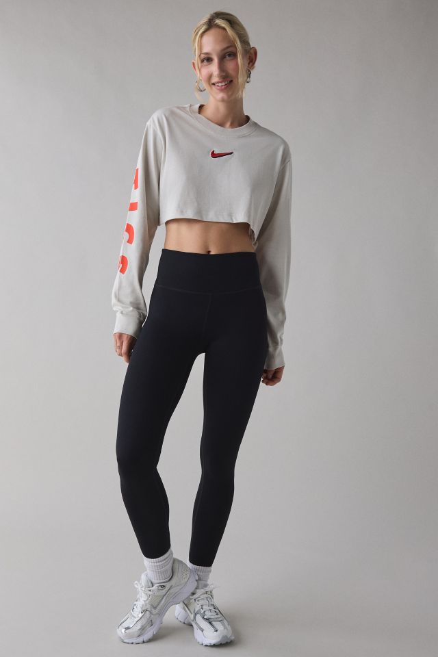 Nike Sportswear Graphic Oversized Long Sleeve Cropped Tee #2