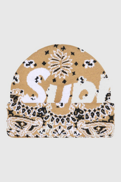 Supreme Bandana Big Logo Beanie