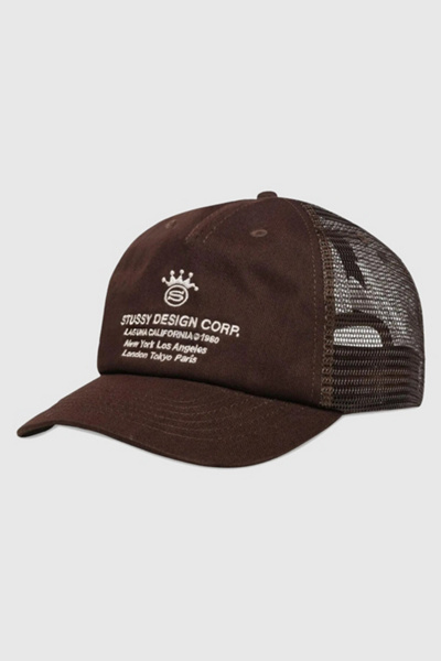 Stussy Low Profile Design Corp. Trucker Snapback Hat | Urban Outfitters
