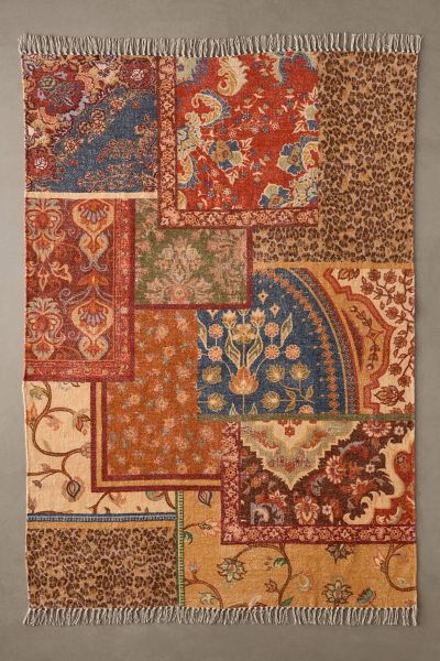 Urban Outfitters Priscilla Patchwork Printed Rug At
