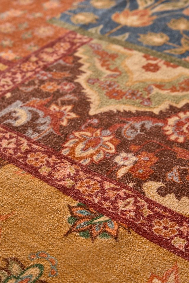 Minerva Floral Digital Printed Chenille Rug