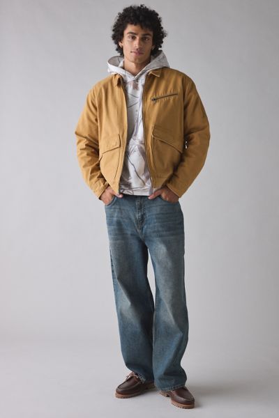 Timberland Washed Canvas Jacket In Wheat Boot, Men's At Urban Outfitters In Brown