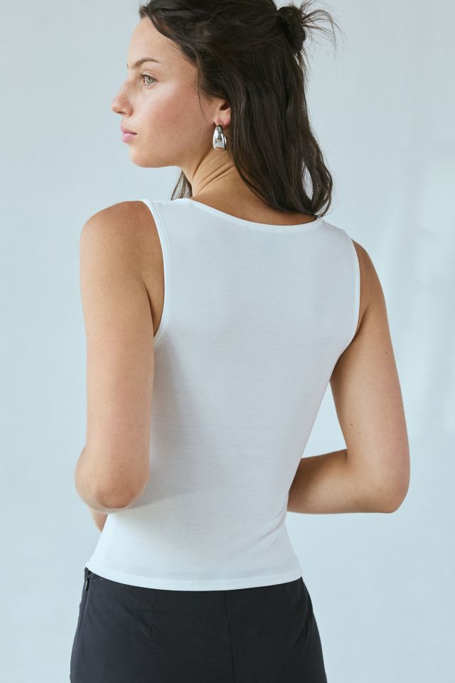 UO Suri Twist-Front Cropped Tank Top #1