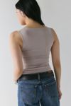 UO Suri Twist-Front Cropped Tank Top