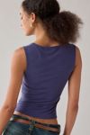 UO Suri Twist-Front Cropped Tank Top