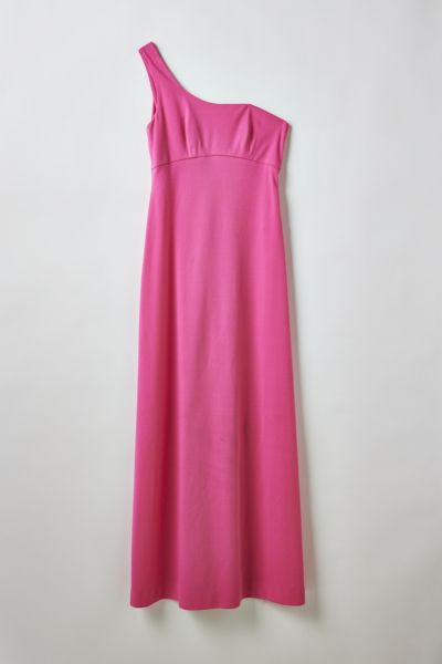 Vintage One-Shoulder Prom Dress