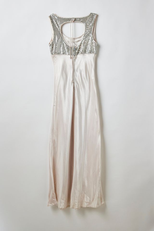 Empire Sequin Midi Dress