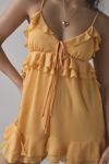 Kimchi Blue Mariah Tie-Front Ruffle Romper
