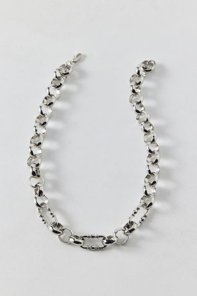 Urban Outfitters Chunky Linked Chain Necklace In Silver, Men's At  In Metallic
